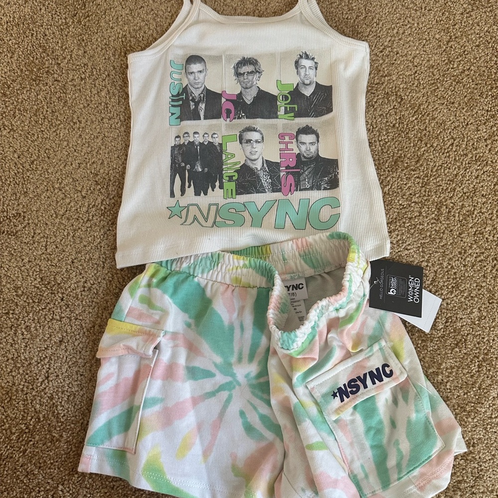 Giles NSYNC short and tank set